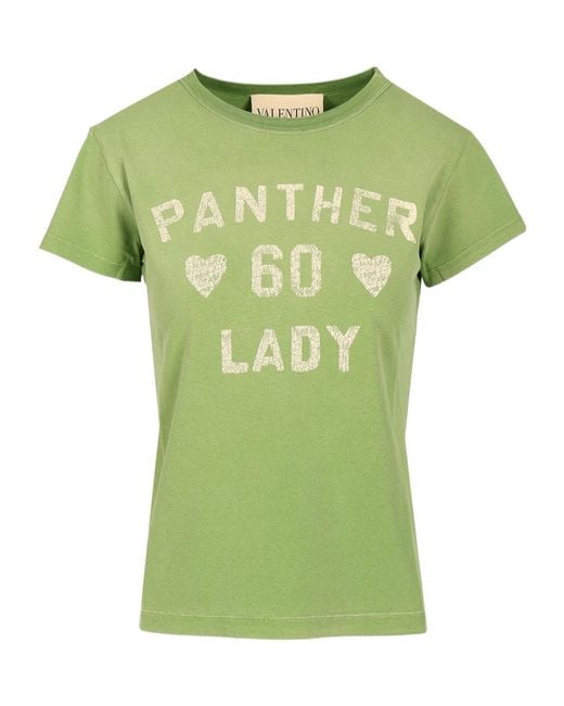 Valentino Green Chez Crewneck T-Shirt