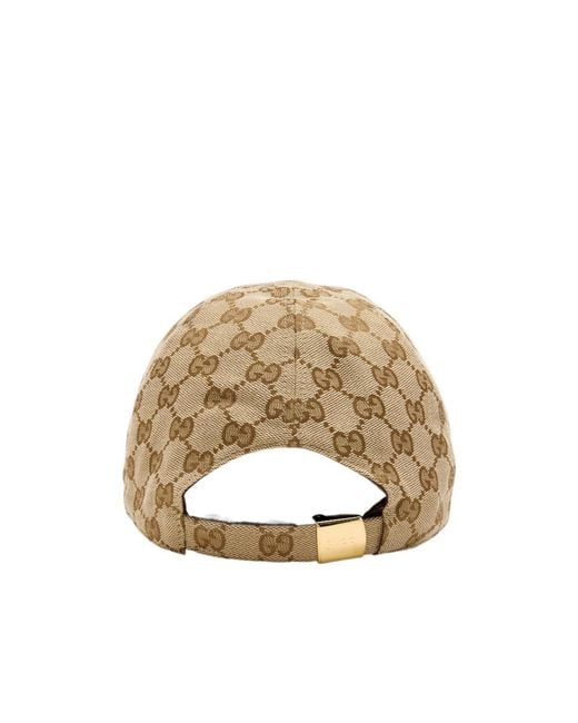 Gucci Natural Gg Monogram Baseball Hat