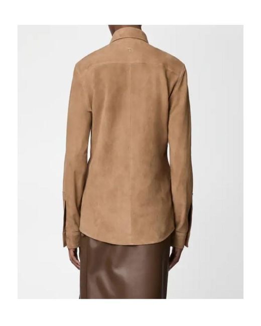 Tod's Brown Long-Sleeved Shirt
