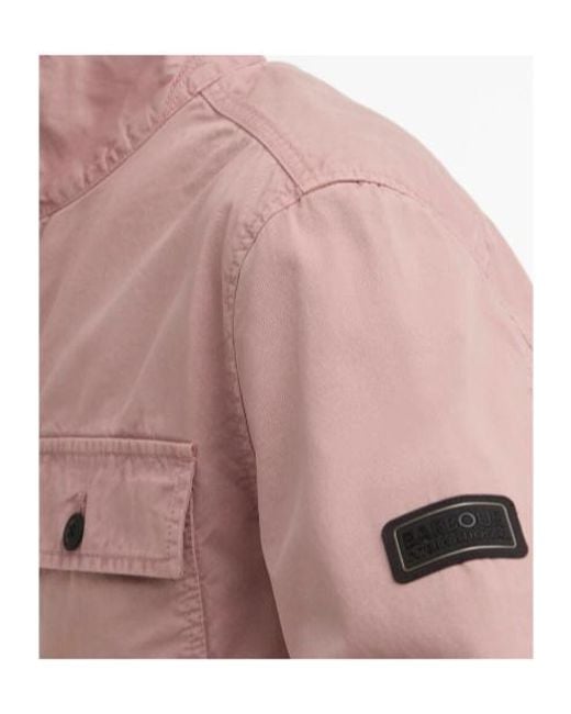 Barbour Pink Arlo Overshirt for men