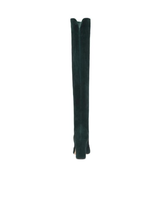 Gianvito Rossi Green Block Heel Over-The-Knee Boots