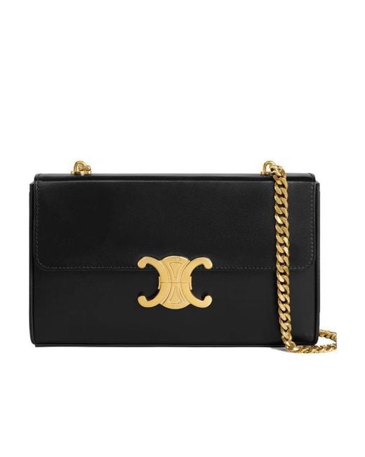 Céline Black Chain Box Triomphe Bag