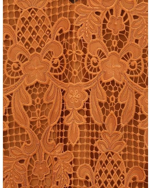 Zimmermann Brown Coco Laced Tunic Top