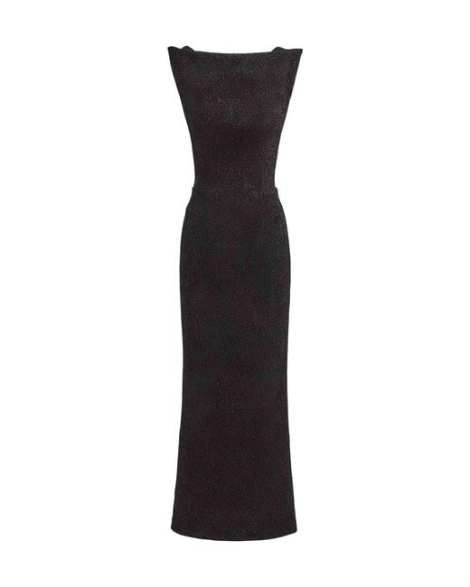 Maticevski Black Singular Midi Dress