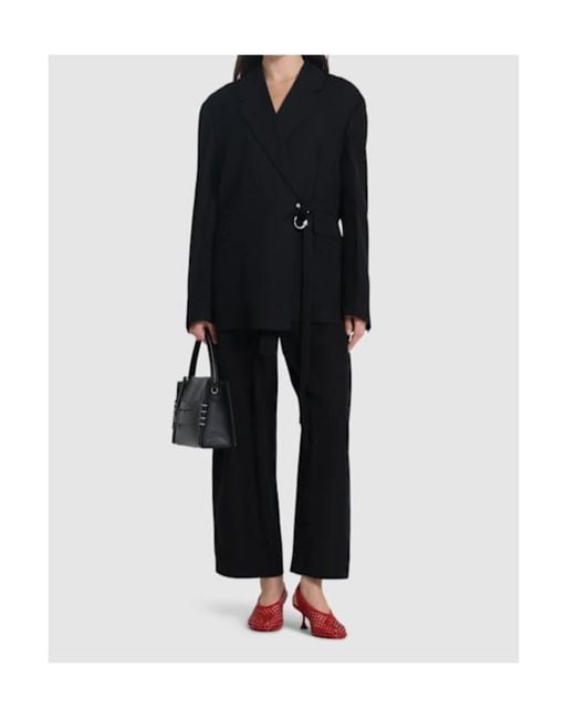 J.W. Anderson Black Wrap Jacket