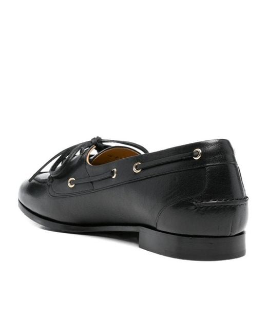 Bally Black Lace-Up Loafers for men