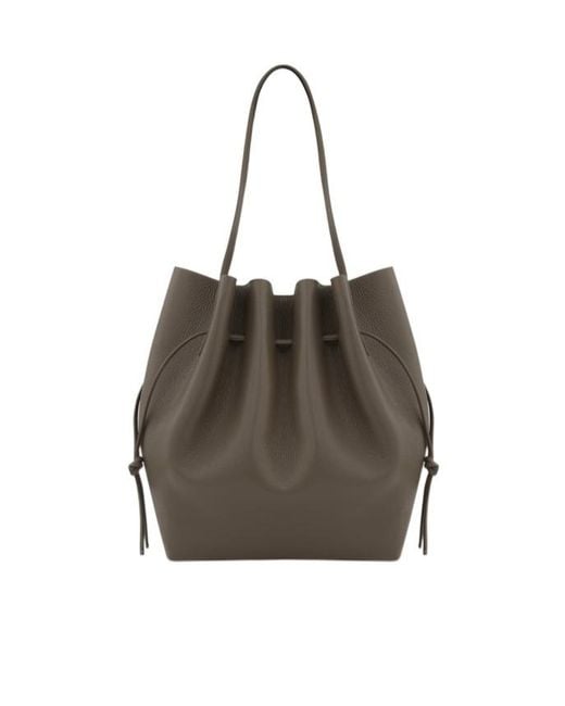 Yuzefi Brown Scallop Tote