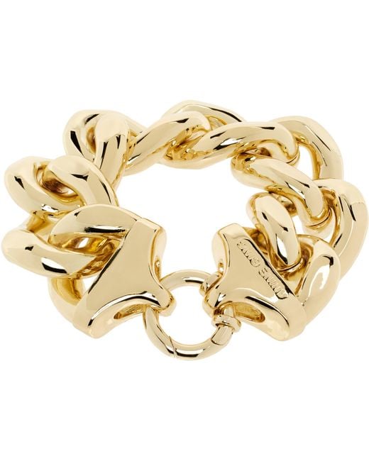 Anine Bing Metallic Chunky Chain Bracelet