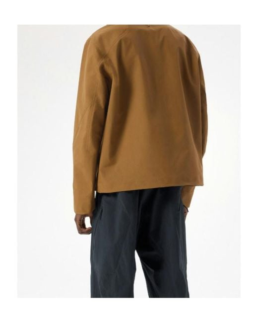 Veilance Brown Centroid Waterproof Performance Jacket for men
