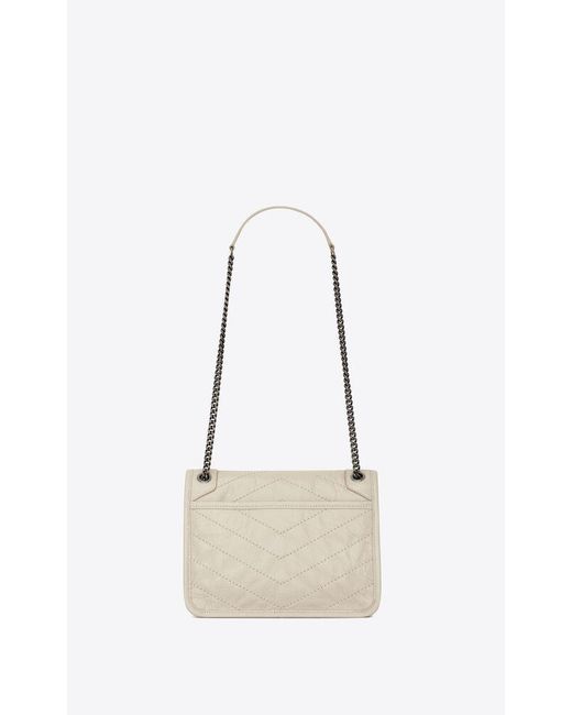 Saint Laurent White Niki Crossbody Bag