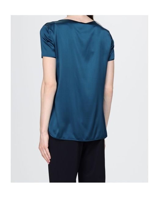 Max Mara Blue Short-Sleeved Top