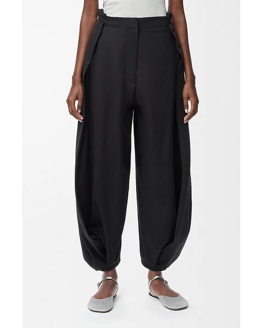 Loewe Black Draped Trousers