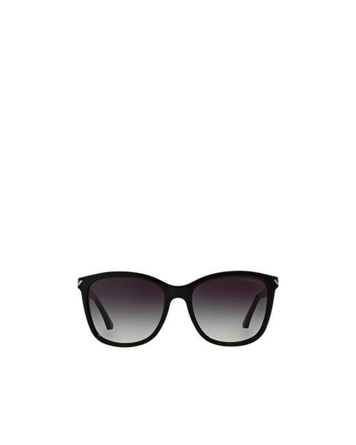 Emporio Armani White Square Frame Sunglasses