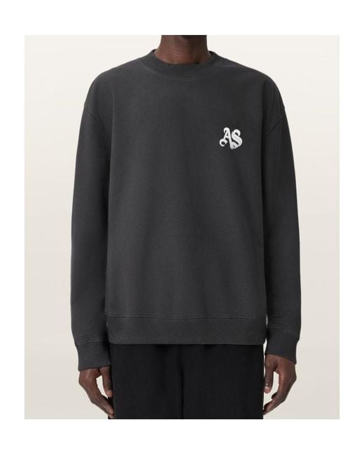 AllSaints Gray Icon Crew for men