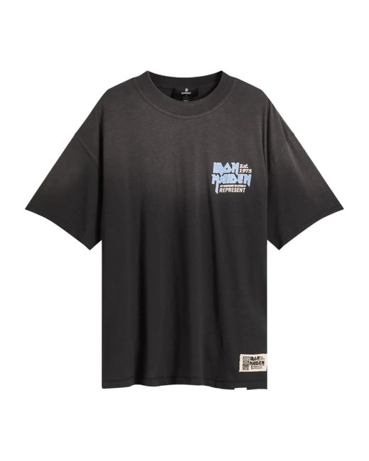 Represent Black Short Sleeve T-Shirt for men