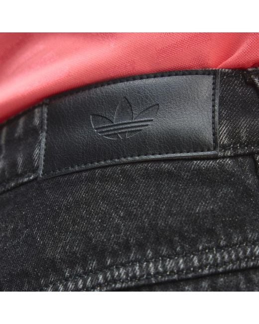 Adidas Originals Black High Rise Barrel Jeans