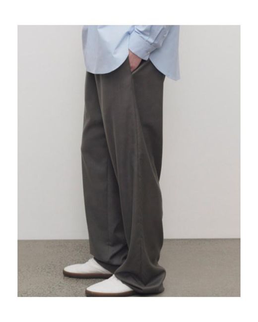 The Row Gray Elasticated-Waistband Ari Pants for men