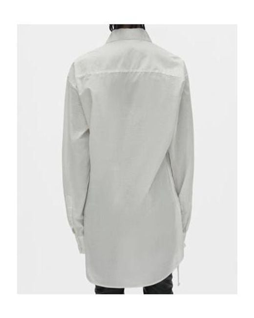 Ann Demeulemeester White Elisabeth Pocket Shirt