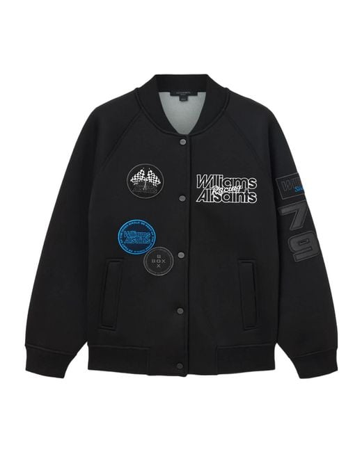 AllSaints Black Williams X Snap-Button Jacket