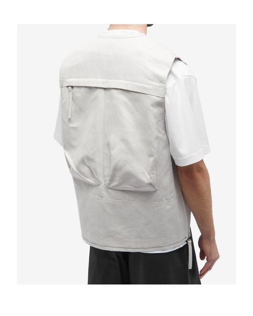 Helmut Lang White Sleeveless Vest for men