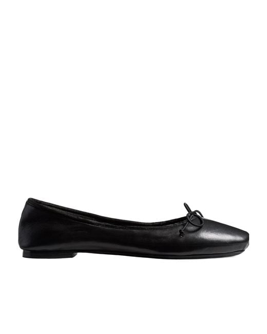 Khaite Black Charlotte Ballerina Flats