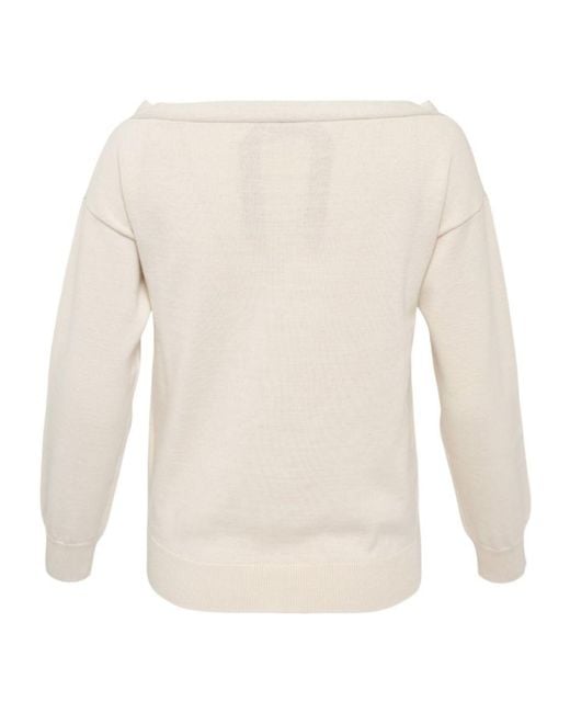 N°21 White V-Neck Cardigan