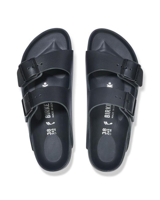 Birkenstock Blue Arizona Eva Double-Buckle Slides for men