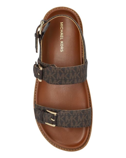 MICHAEL Michael Kors Brown Nia Flat Sandals for men