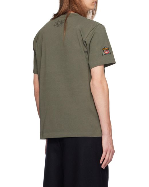Sacai Black Gonz Patch Crewneck T-Shirt for men