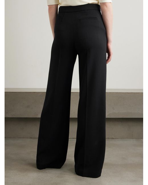 Joseph Black High Waist Wide Leg Casual Pants