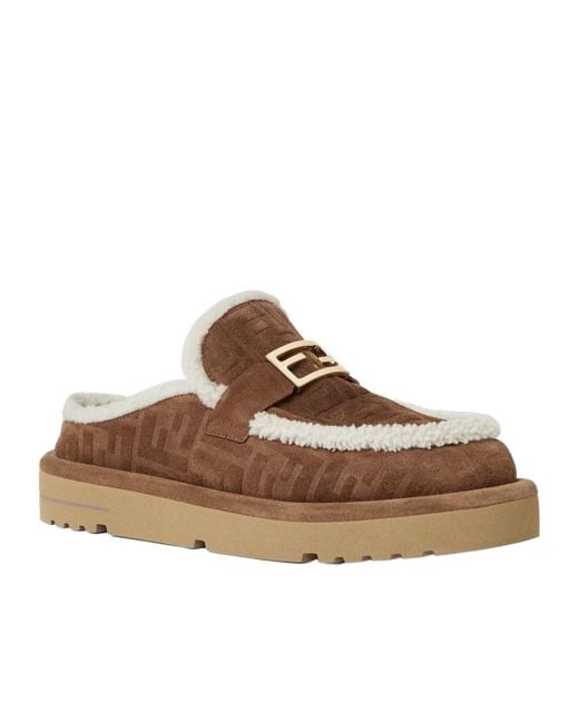 Fendi Brown Apres Chic Sabot