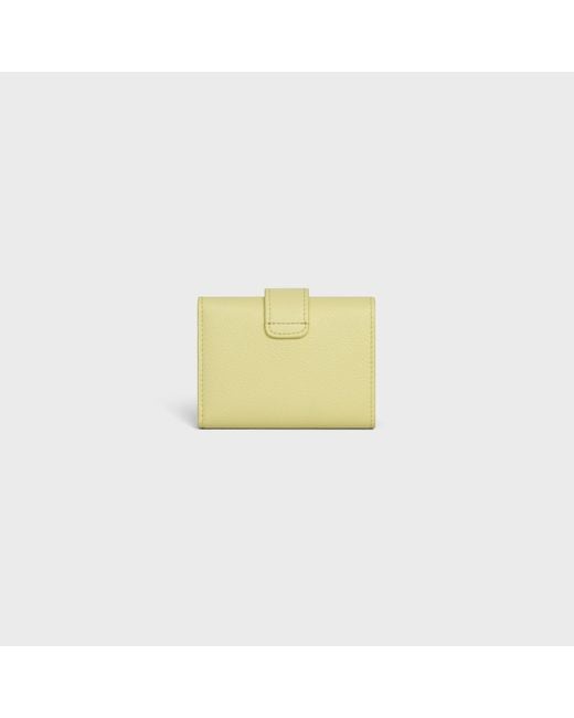 Céline Yellow Fine Strap Wallet Nino