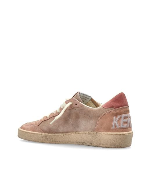 Golden Goose Deluxe Brand Brown Ball Star Glittered Sneakers