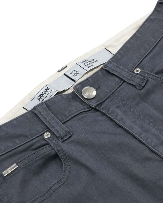 Armani Collezioni Blue Logo Jeans for men