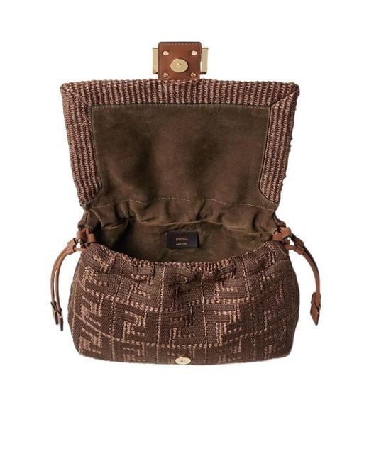 Fendi Brown Mamma Baguette Medium Tote Bag