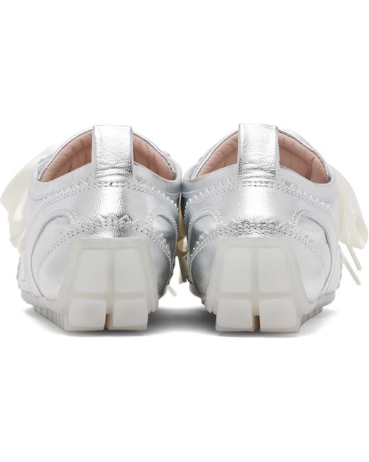 Simone Rocha White Ballerina Grip Low-Top Sneakers