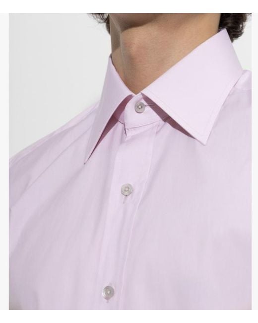Tom Ford Purple Button-Up Shirt for men