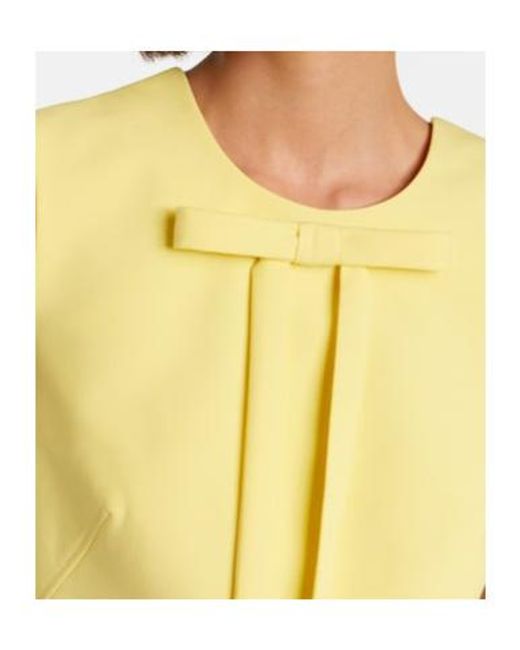 Emilia Wickstead Yellow Sorra Bow-Detail Minidress