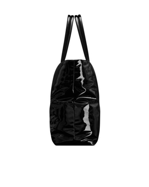 Saint Laurent Black Logo Detailed Maxi Tote Bag