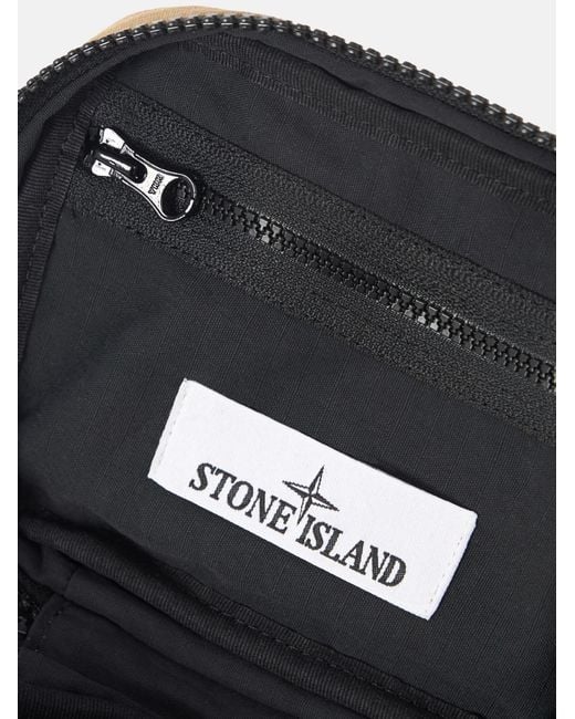 Stone Island Natural Compact Logo Shoulder Bag for men