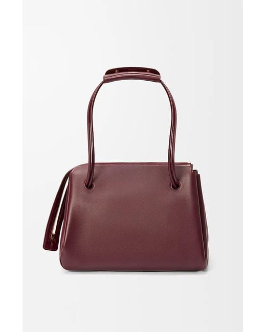 Loewe Purple Lettering Shoulder Bag