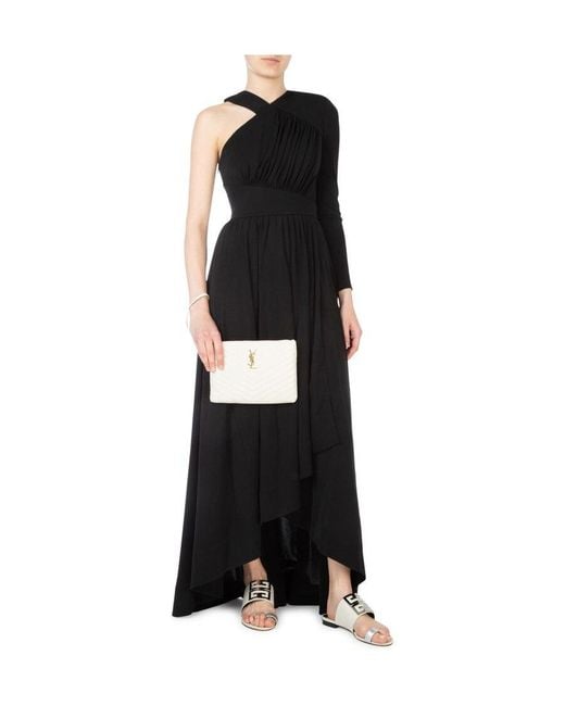 Givenchy Black Asymmetric Maxi Gown