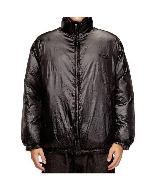 DIESEL Metallic W-Bourbon Reversible-Design Jacket for men