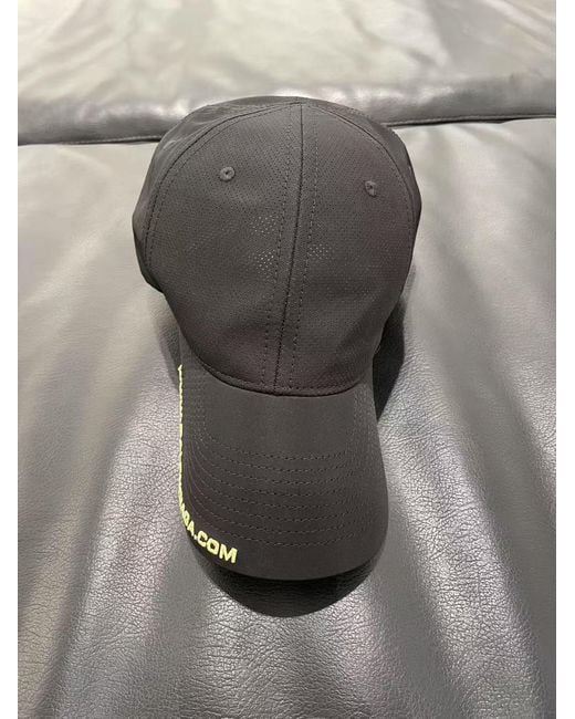 Balenciaga Black Logo Embroidered Mesh Baseball Cap for men