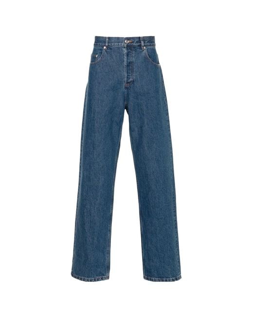 A.P.C. Blue Fairfax Straight Leg Jeans
