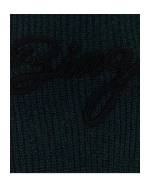 Anine Bing Black Kendrick Logo Crewneck Jumper