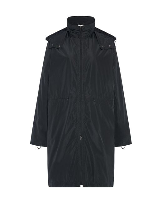 The Row Blue Aldara Zip-Up Coat