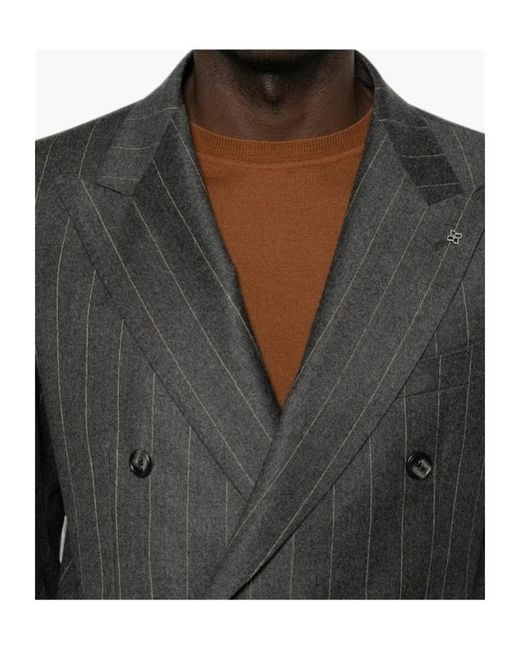 Tagliatore Gray Long-Sleeve Suit Set for men