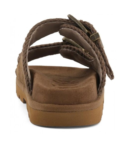 Mou Brown Low Bio Sandal Monochrome
