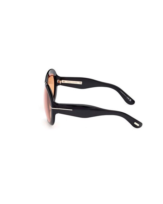 Tom Ford Natural Eyewear Round-Frame Sunglasses
